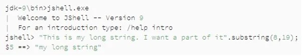 JShell-Befehlszeilencode in Java SE 9
