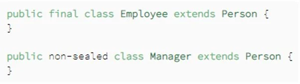 Code – Versiegelte Klassenerweiterung in Java SE 15