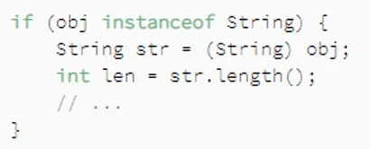 Code – Mustervergleich mit der Funktion instanceof in Java 14