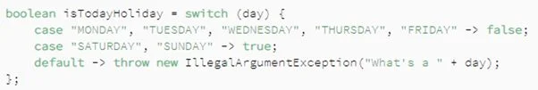 Code – Switch als Sprachstandard in Java SE 14