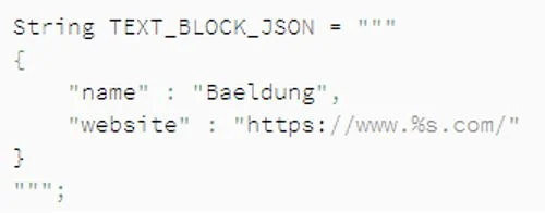 Code – Neue Textblockfunktion in Java SE 13
