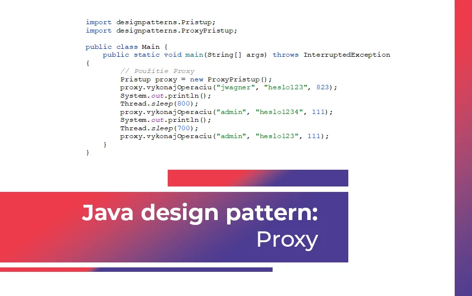 Java design pattern: Proxy