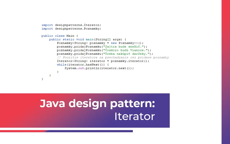 Java design patterns Iterator