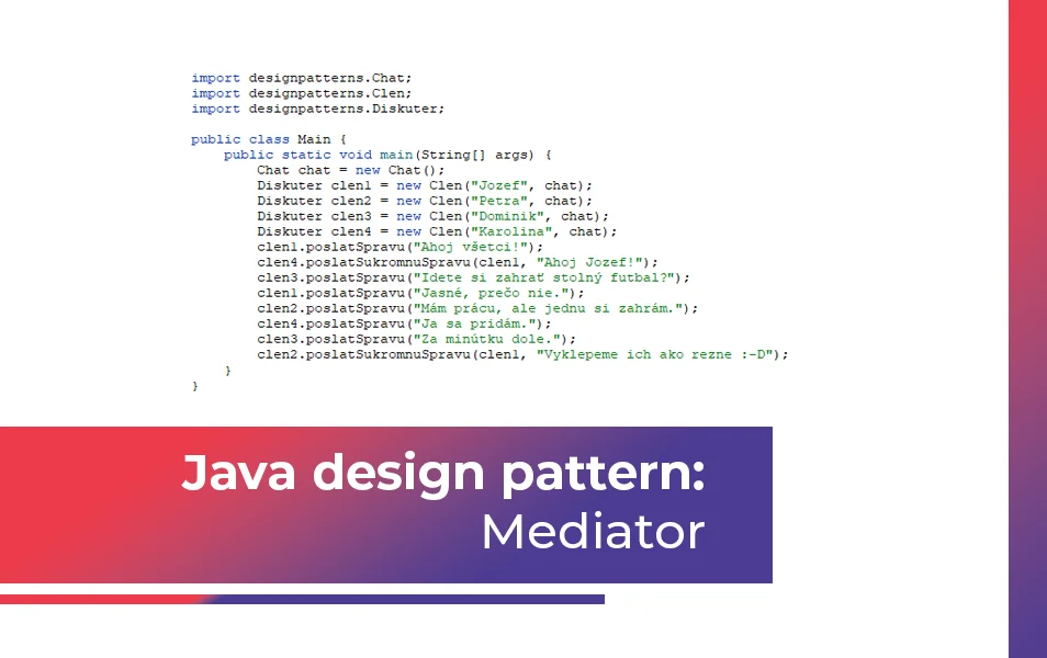 Java design pattern Mediator