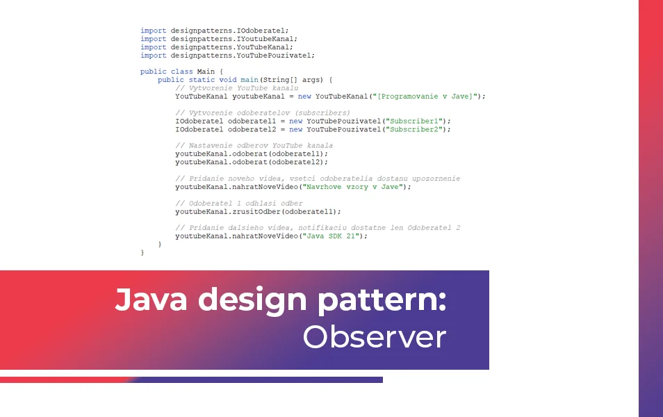 Java design pattern Observer