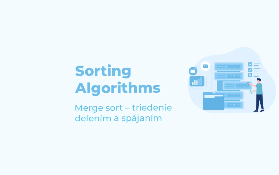 Merge sort algoritmus Java príklad