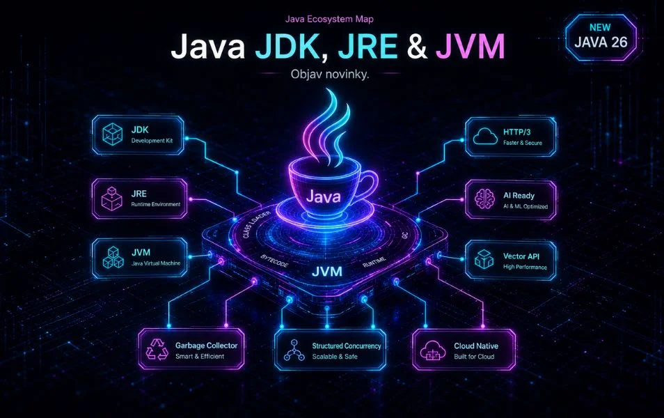 Java JDK, JRE, JVM prehľad verzii